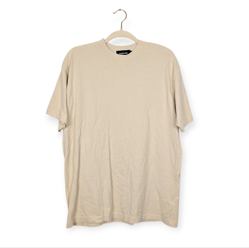 Talentless Khaki Men's Premium 100% Cotton Tee Size S